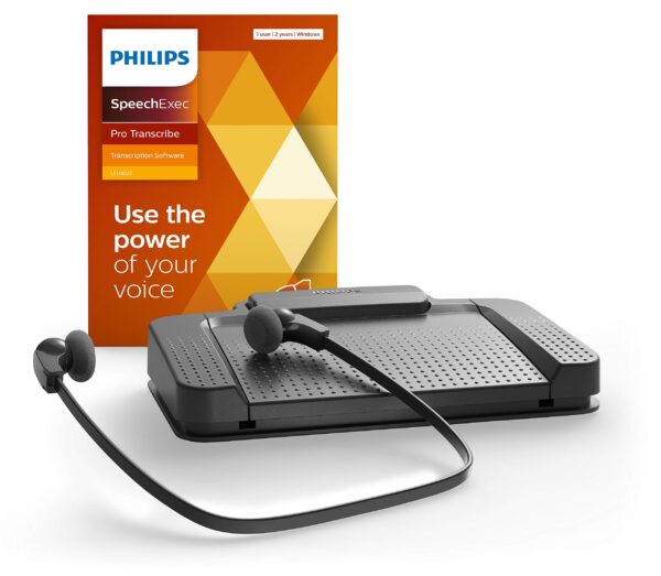 Kit Secrétaire Philips LFH7277 et logiciel SpeechExec Pro Transcribe