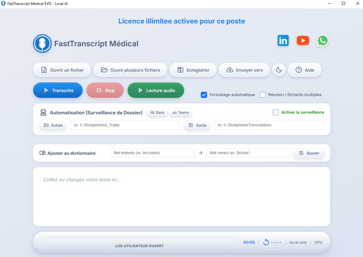 FastTranscript Médical